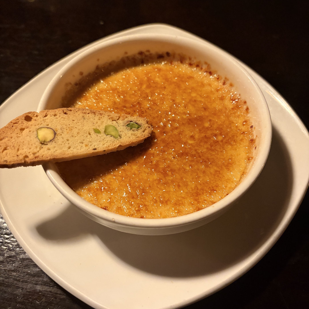 Lemongrass Crème Brulée at Yum Yum — photo from a diner